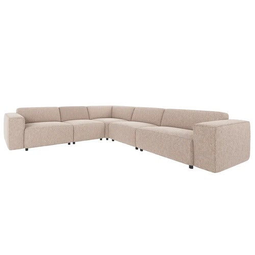 Willard hjørnesofa 3+3-seter stoff Alice lys beige