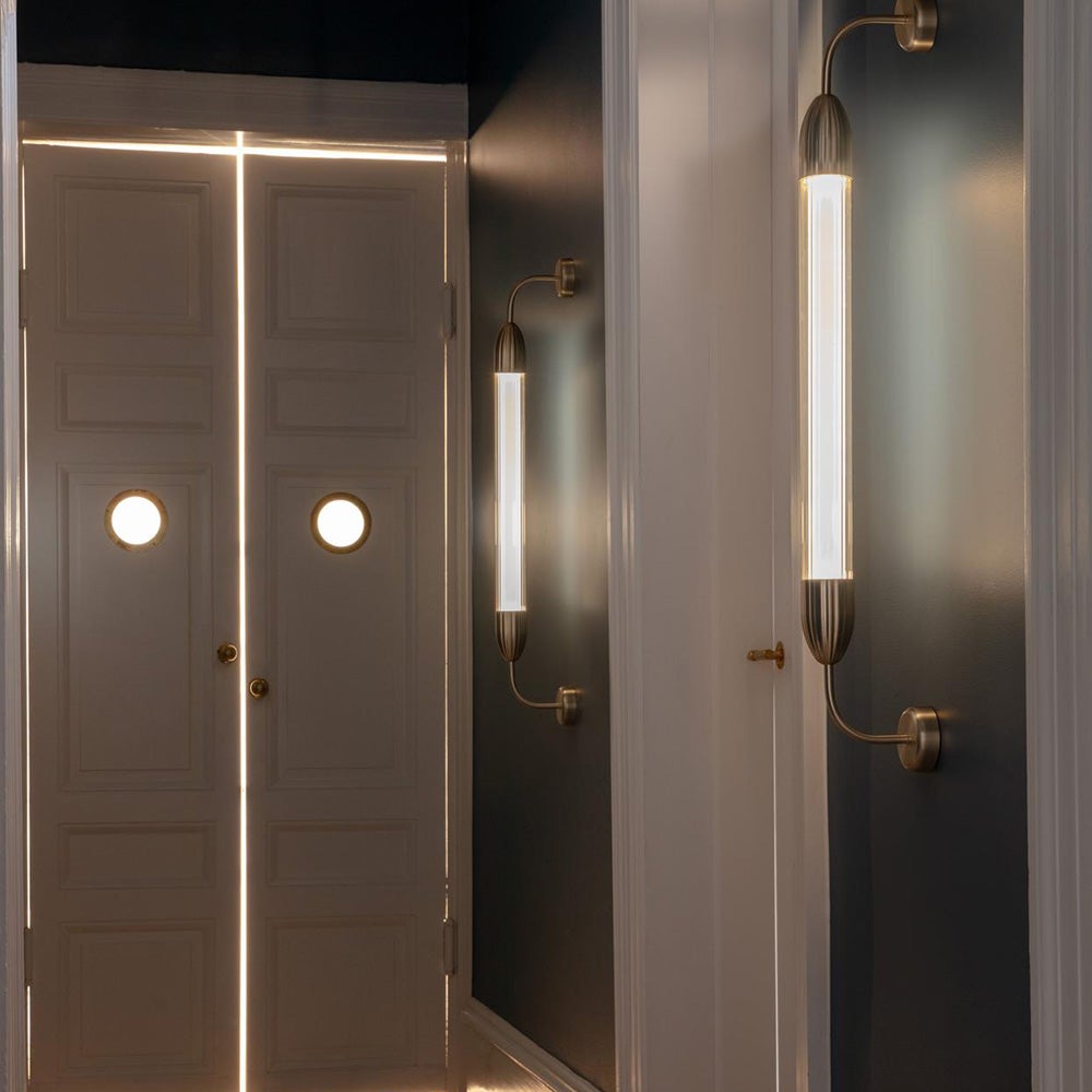 Lemon Squeeze vegglampe enkel 94 cm messing