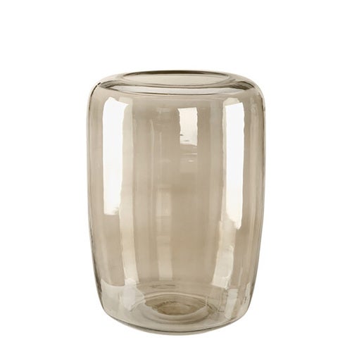 Reef-vase i munnblåst glass Ø28 cm Smoke Brown