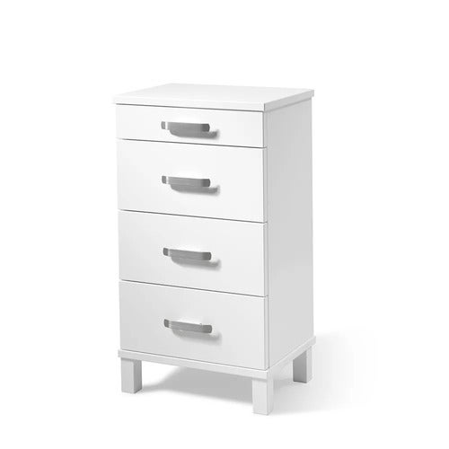 Nadja Kommode H75 B40 Hvitlakkert/Grundstål