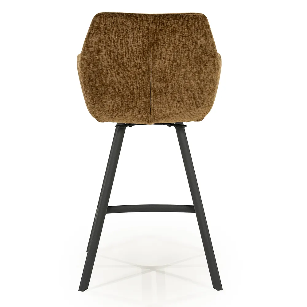 Bliss barstol med armlener - mustard