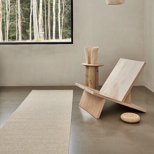 Emm teppe 70 x 180 cm Vanilla/White Metallic