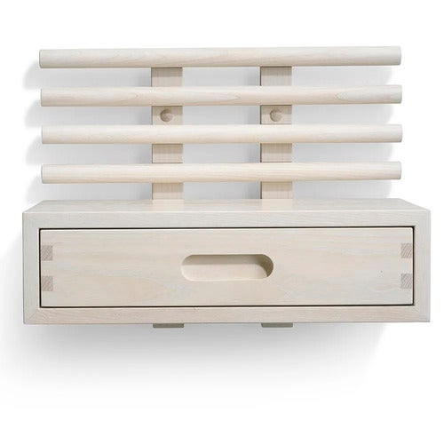 Zana Nattbord med skuff Hvitoljet ask