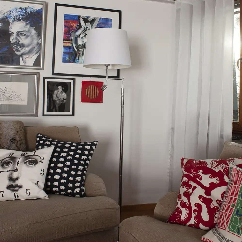 Orlando Gulvlampe krom