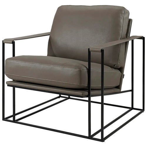 BELLAGIO skinn lenestol-Soft Taupe