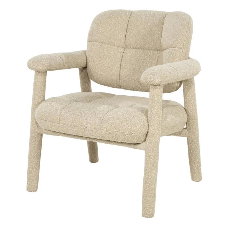 Knox Loungestol 71,5x73x81 cm Metall & Stoff taupe