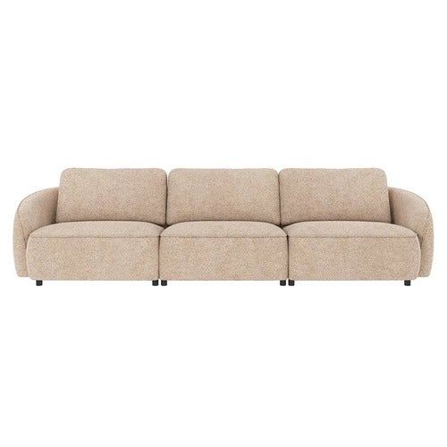 Norris sofa 4-seter stoff Anna lys beige