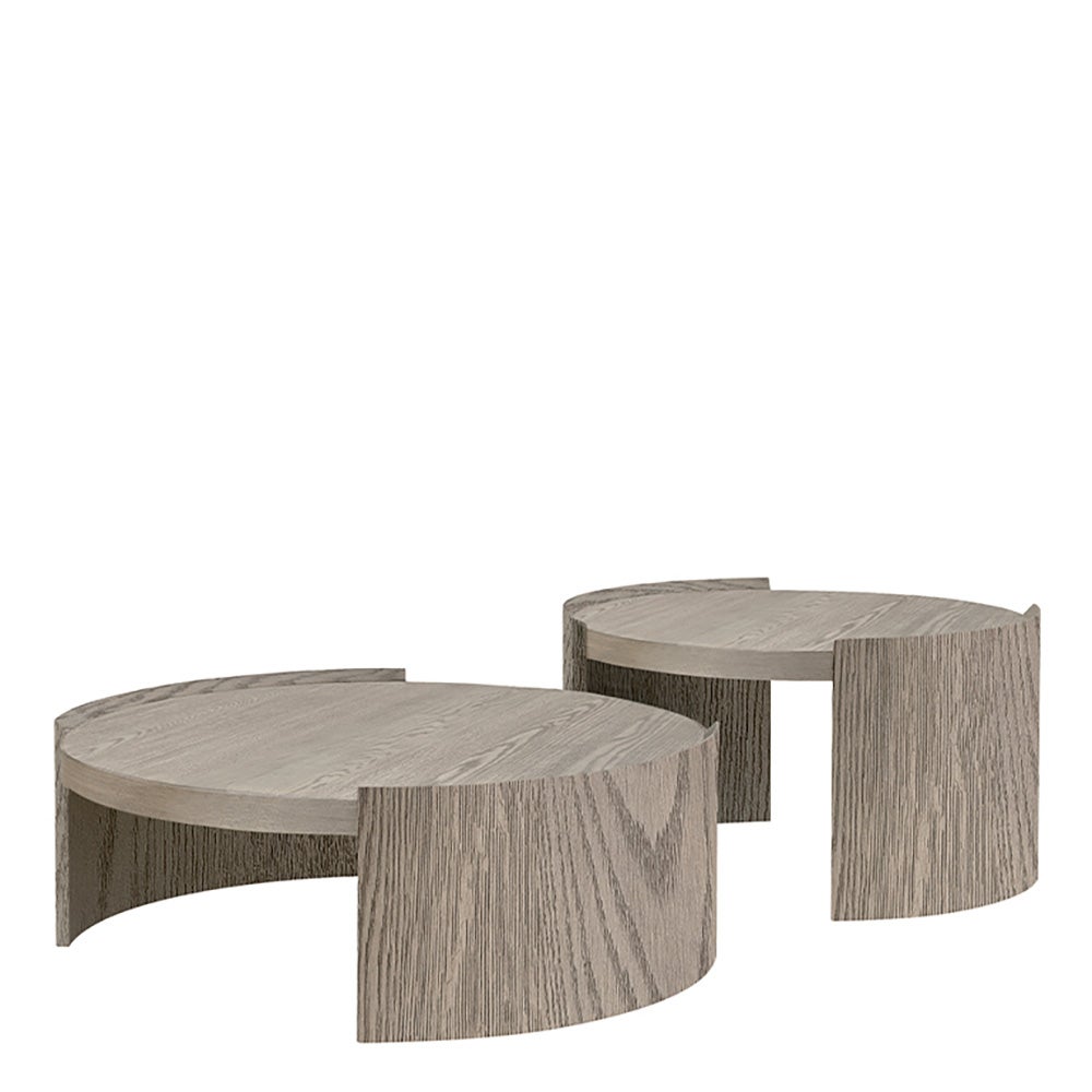 Oakland salongbord Ø80 cm Antikk grå