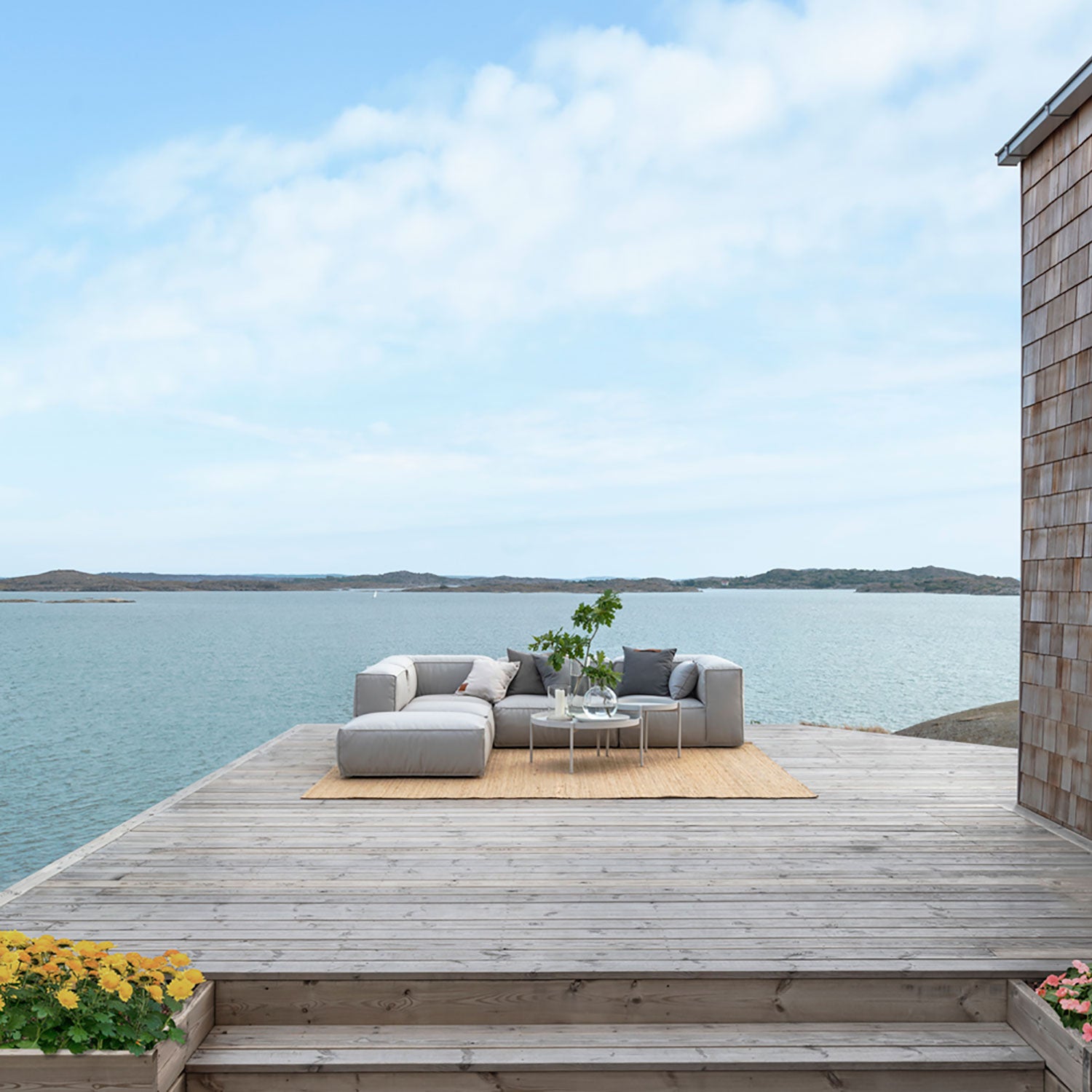 Skargaarden Asker hjørnedel Beige