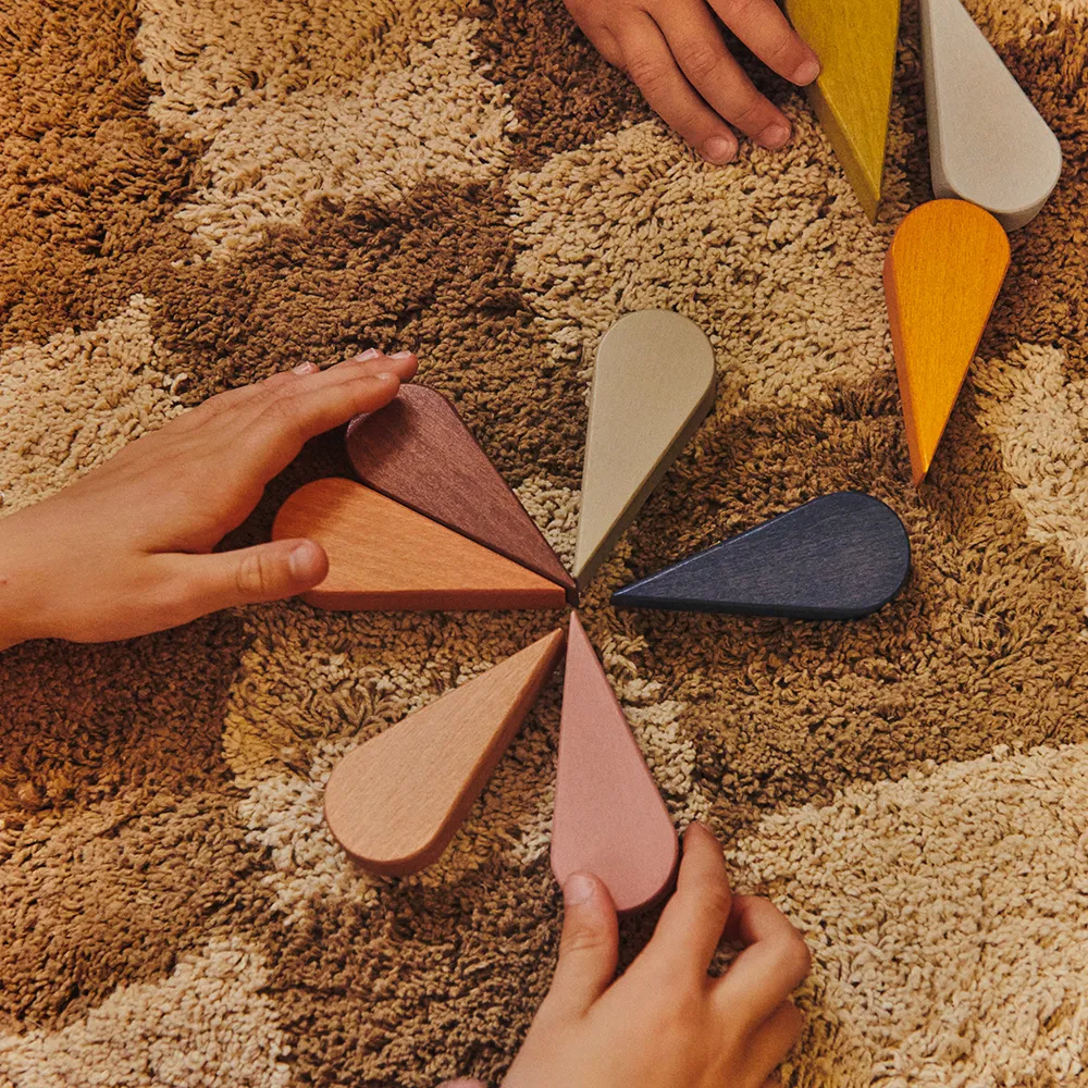 Vaskbar Teppe Mara Tan