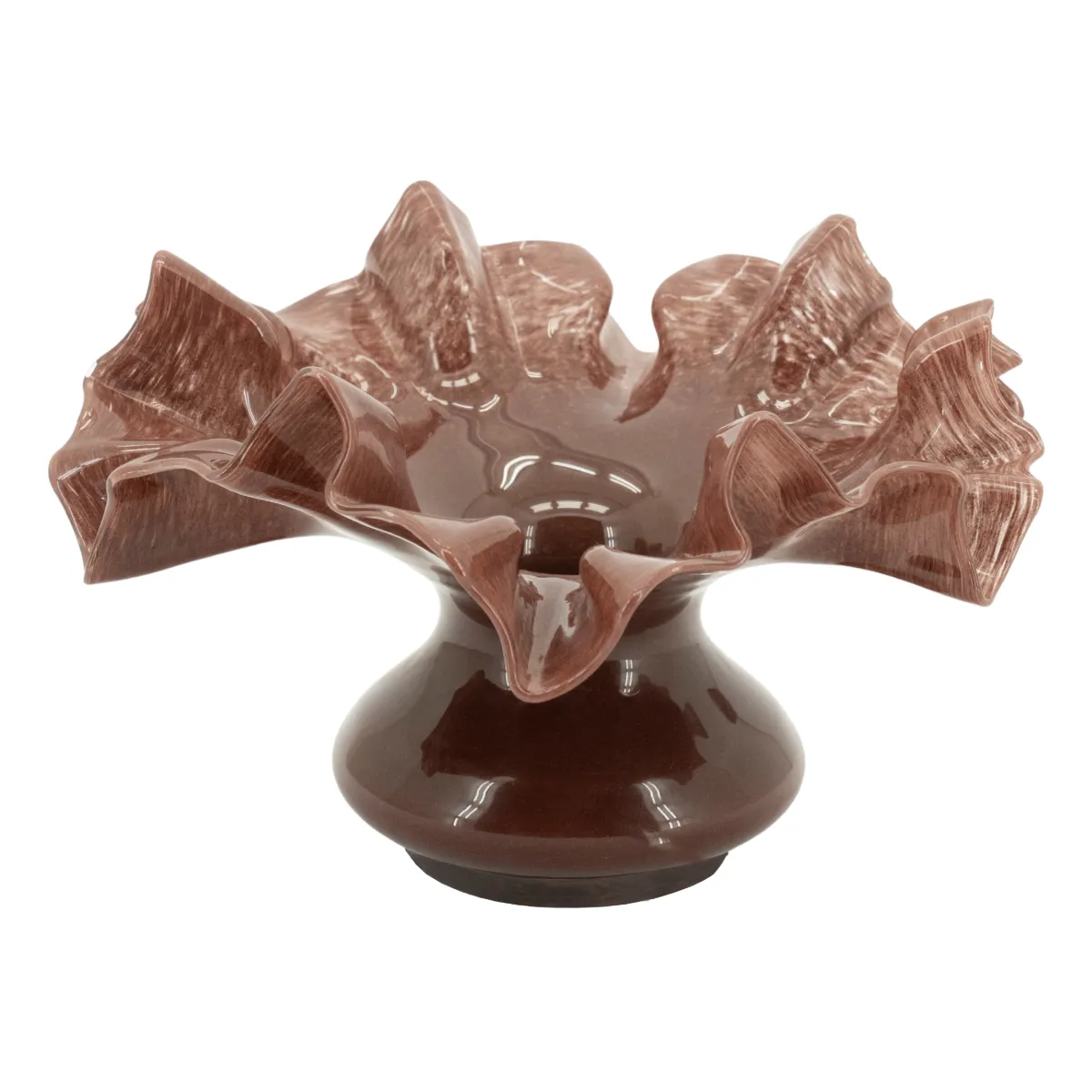 Baia 1 Vase 26x26x16,5 cm Glass Rød