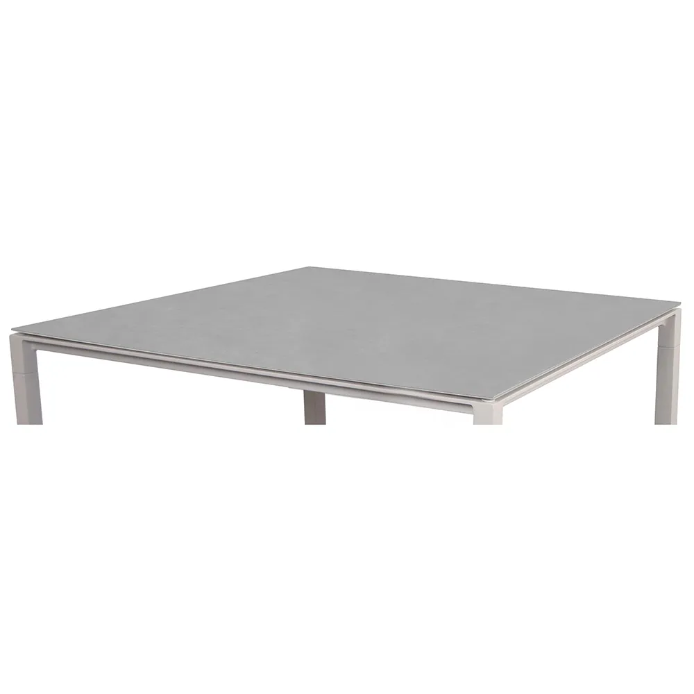 Table top 100x100 cm Concrete gray, ceramic