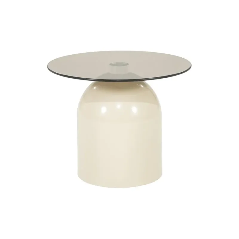 Irona small sofabord 50x50x40 cm glass beige