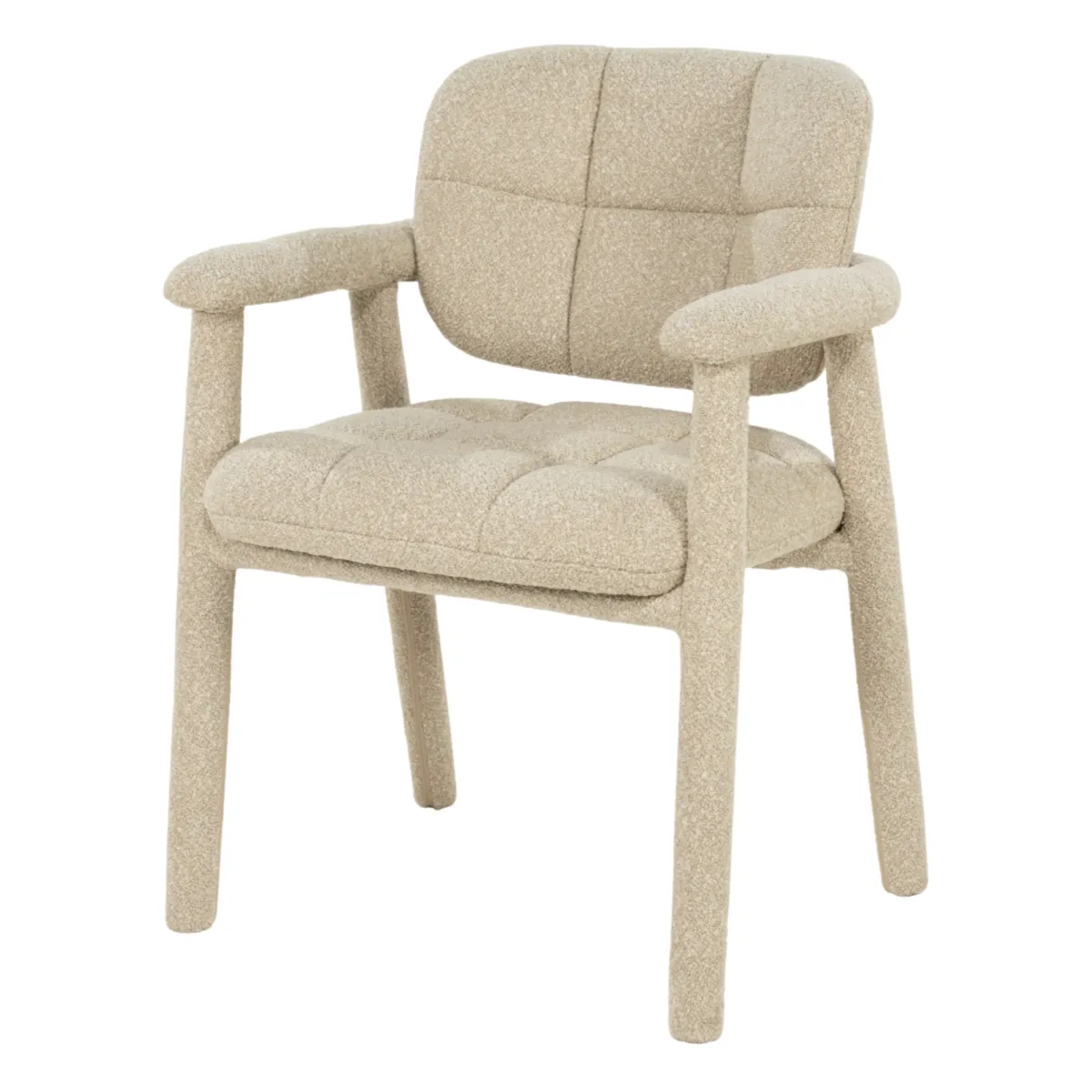Knox Stol 60x61x81,5 cm Metall & Stoff taupe