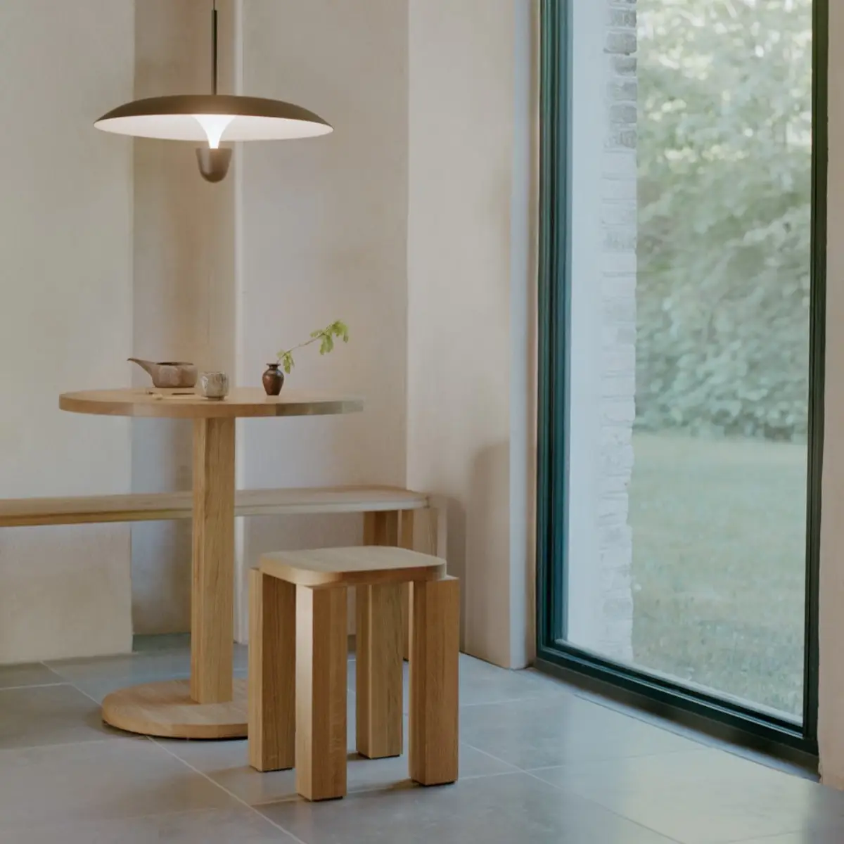 Atlas Bistrobord Ø70cm Eik