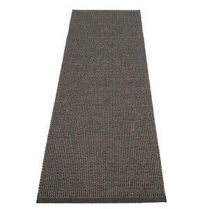Emm teppe 70x240 cm Black/Linen Metallic
