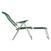 Spaghetti footrest green matt aluminium