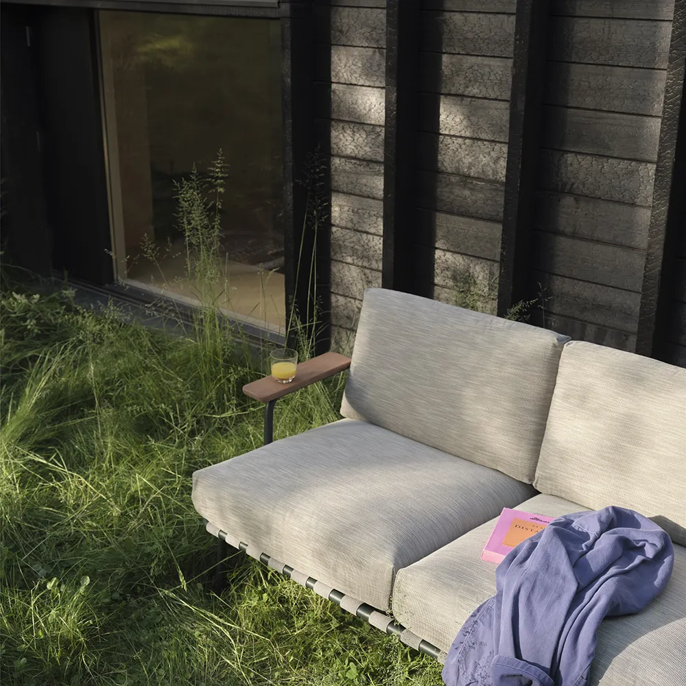 Settle 3-seters sofa Ribbed Weave 2/Dark Green 