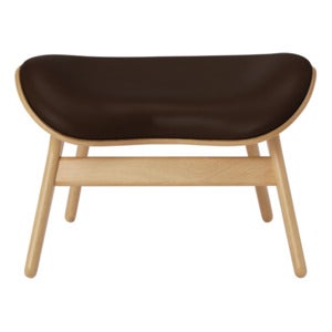 A Conversation Piece Ottoman Fotskammel Oak/Umage Leather Brown