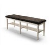 Nadja Bench 130 cm Hvitoljet ask/safeskinn brun