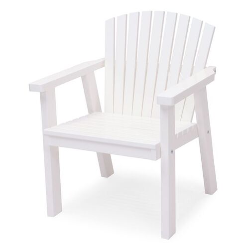 Solvik Lenestol hvit glasert