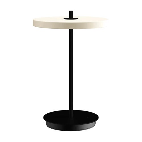 Asteria Move Portable lampe Pearl White/Black Stem