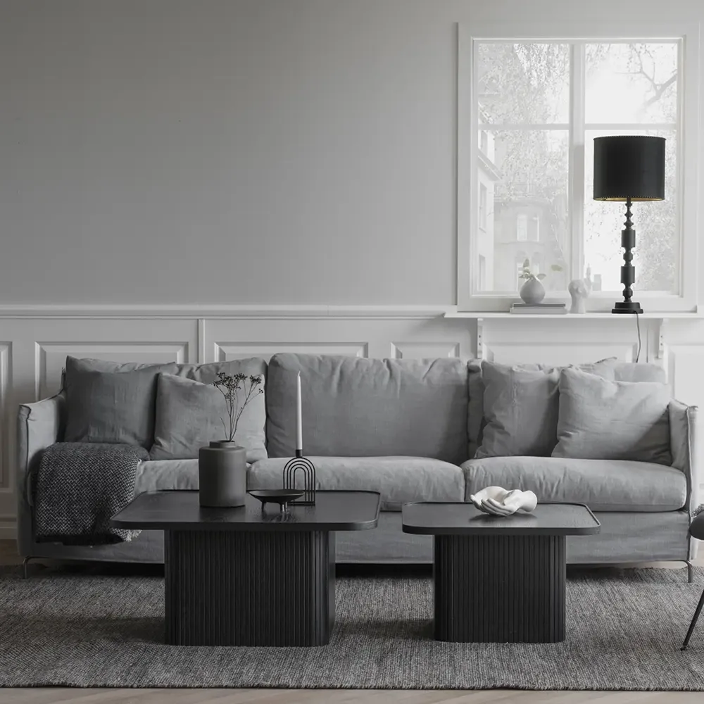 Sullivan salongbord 80x80 cm svart