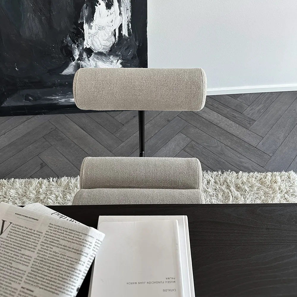 Hiro spisestol svart ramme - lin