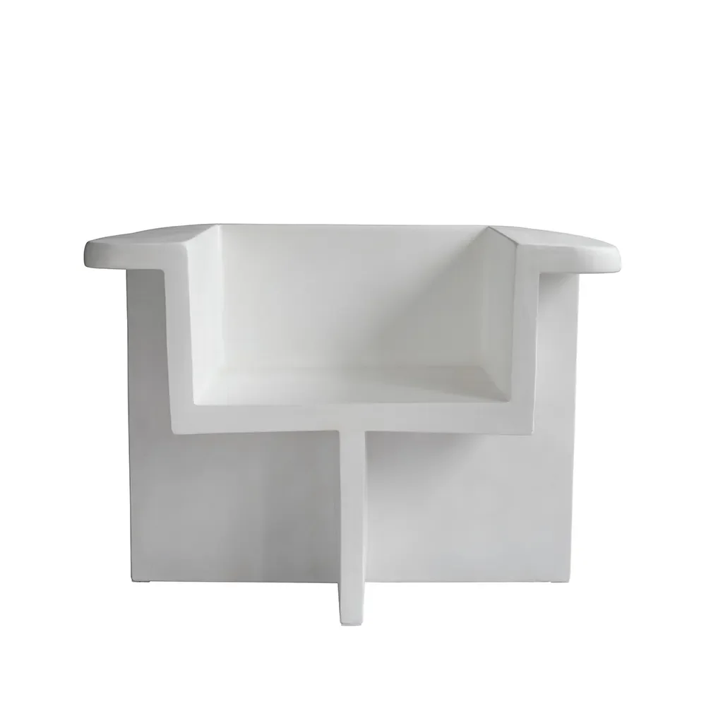 Brutus Lounge lenestol - Beinhvit