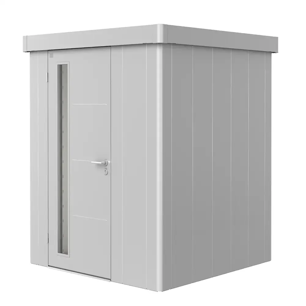 Hagebod Neo 1A med standard dør, sølv metallic