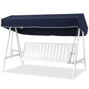 Hængesofa aluminium hvid 