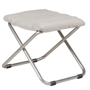 Chico soft fotpall beige aluminium