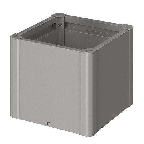 Belvedere plantebed mini størrelse 50 metallic kvartsgrå Biohort