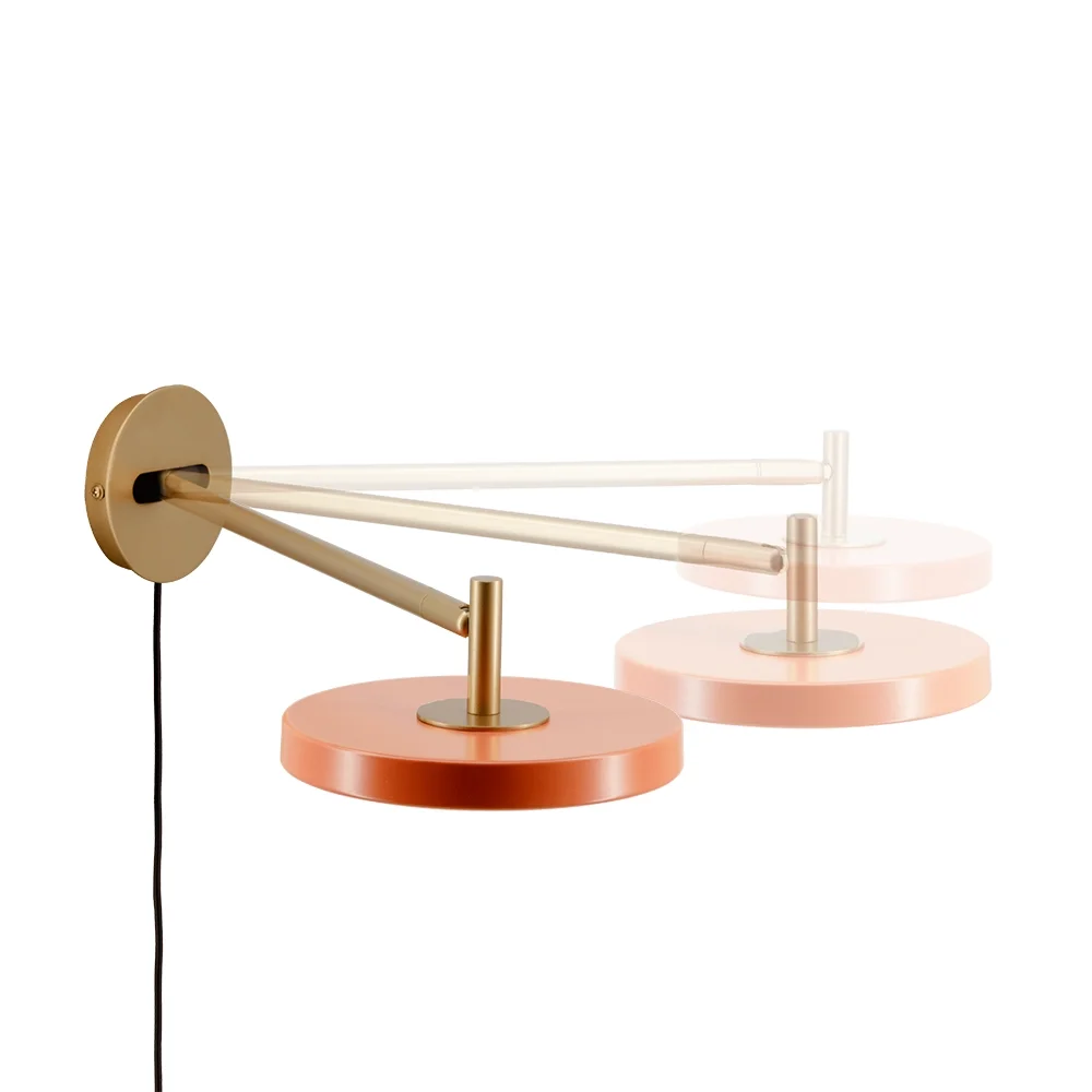 Asteria Wall Long Vegglampe Ø15 cm Nuance Orange