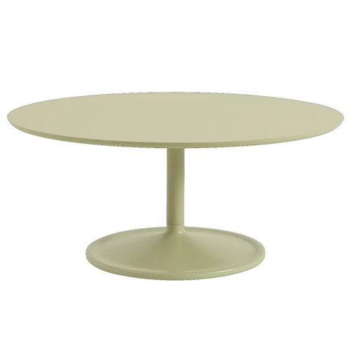 Soft Coffee Table 95 cm Beige Green Laminate Beige Green
