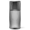 Ripple Karaffel med glass - Smoked Grey