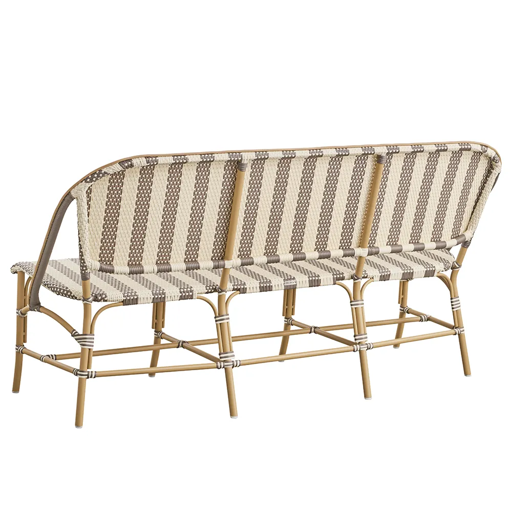  Sofie 3-seters sofa hvit/cappucino