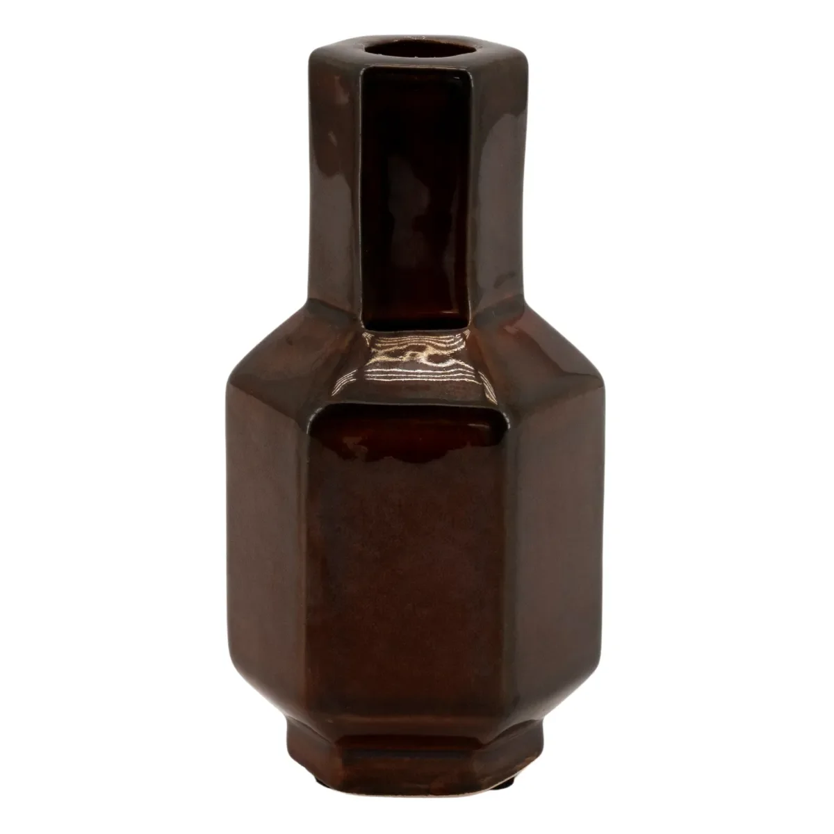 Axis small Lysestake 7,8x7x15 cm Leirtøy dark red