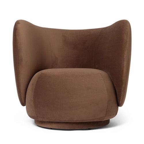 Rico Lounge Lenestol Rich Velvet - Soft brown