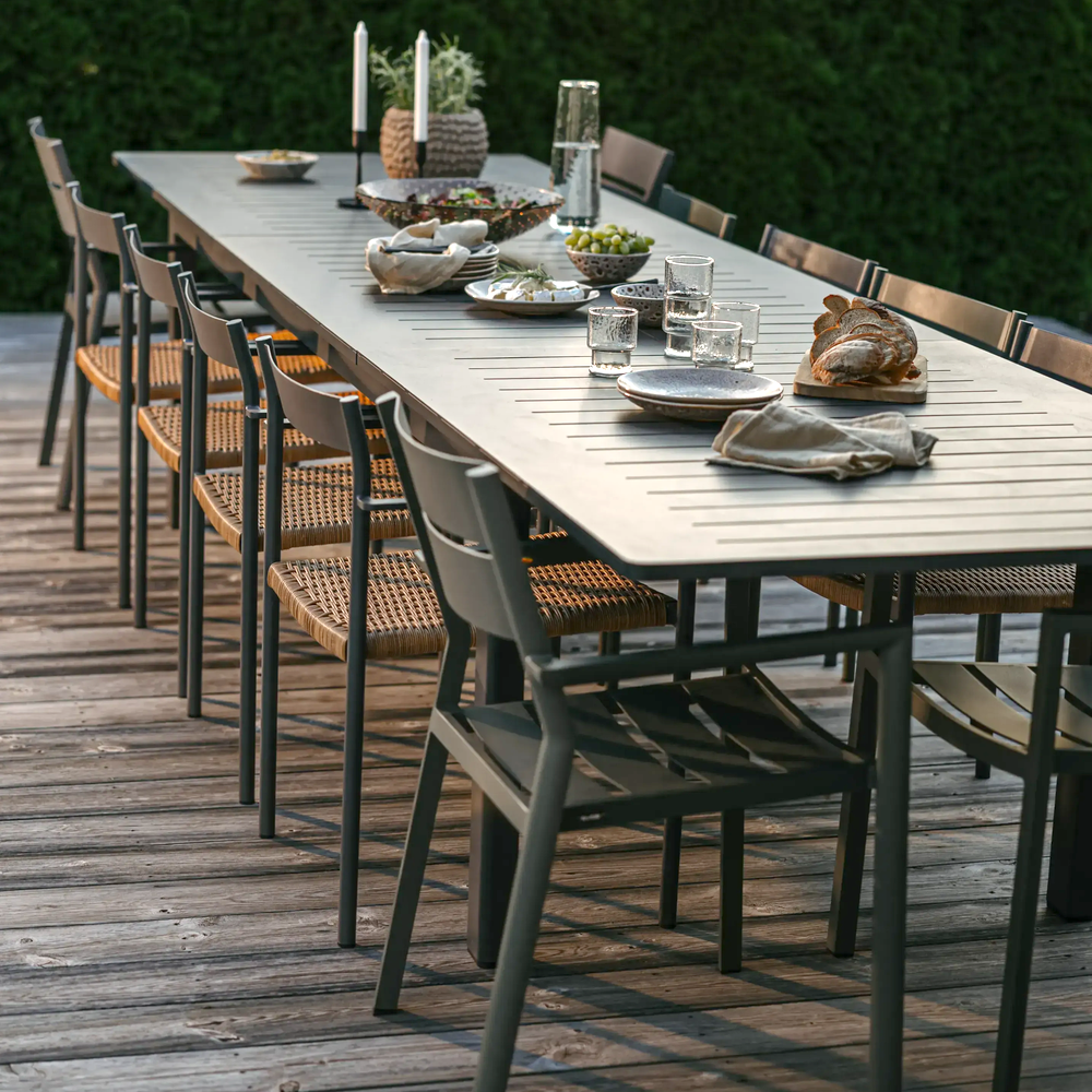 Lomma Spisebord 100x260-380 cm Antracit