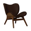 A Conversation Piece Lounge stol Dark Oak/Hope Leather brown