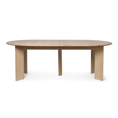 Bevel Spisebord 117-217x117 cm - White Oiled Beech