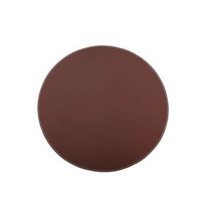 Bordbrikket Ø: 38 cm Brunt skinn