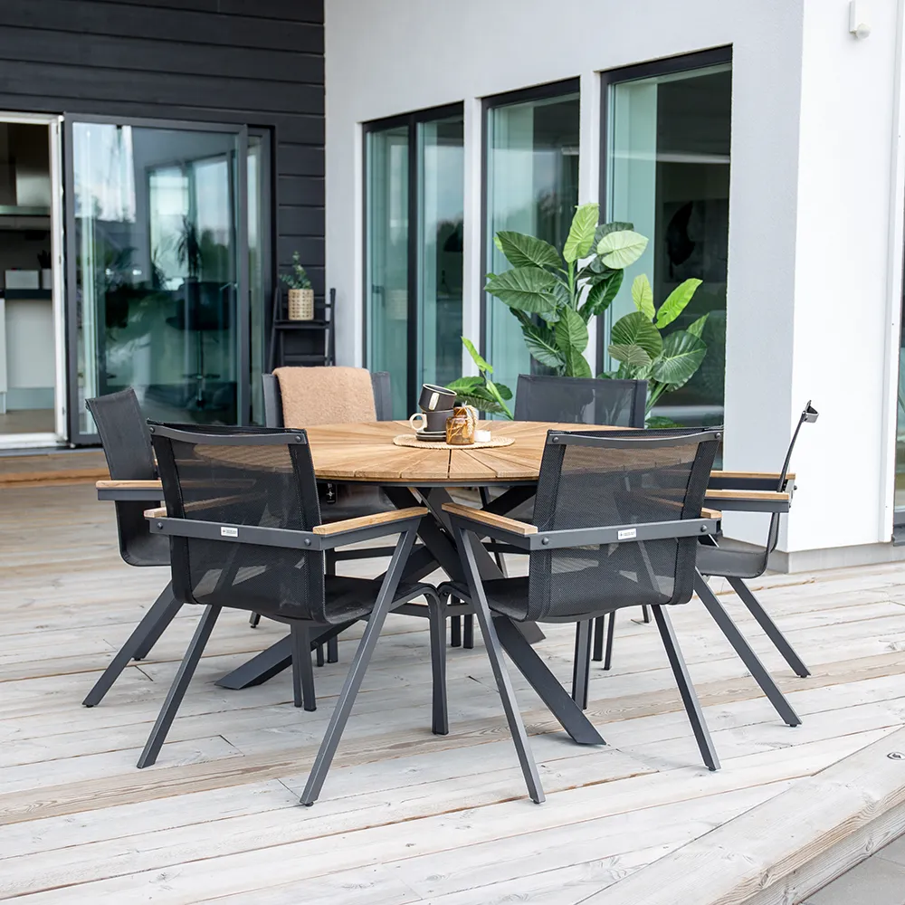 Mexico spisestol svart 6-pakning