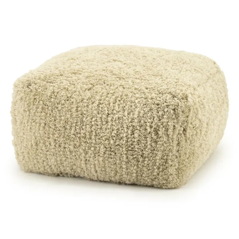Fez puff 60x60x35 cm polyester natur