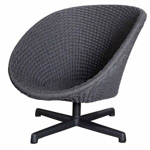 Peacock Lounge svingbar lenestol med ben i aluminium