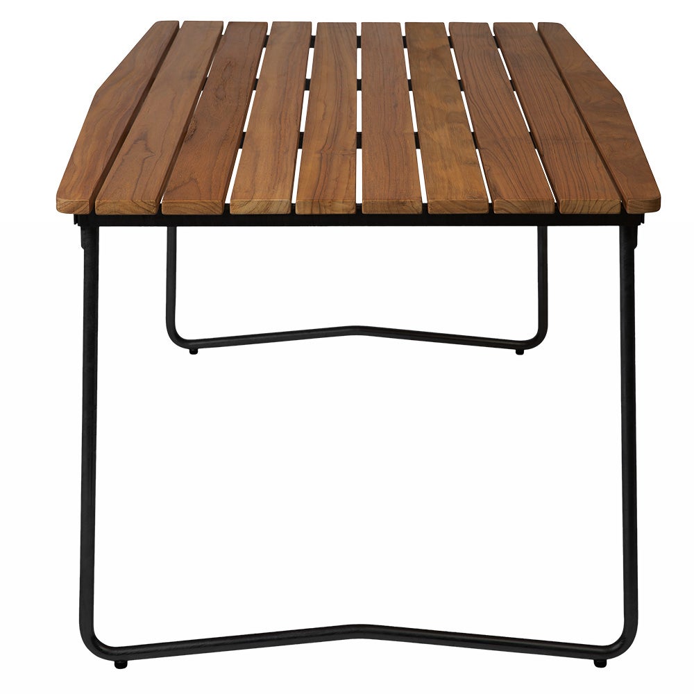 Bord B31 170 Ubehandlet teak / svart ramme