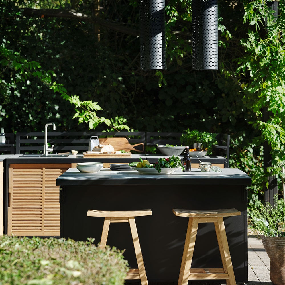 Fornax kjøkkendel stor svart/grå Brafab