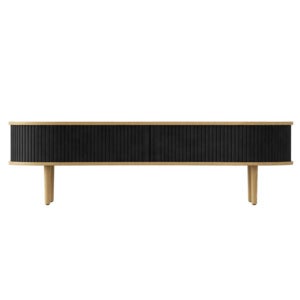 Audacious TV-benk eik/Charcoal