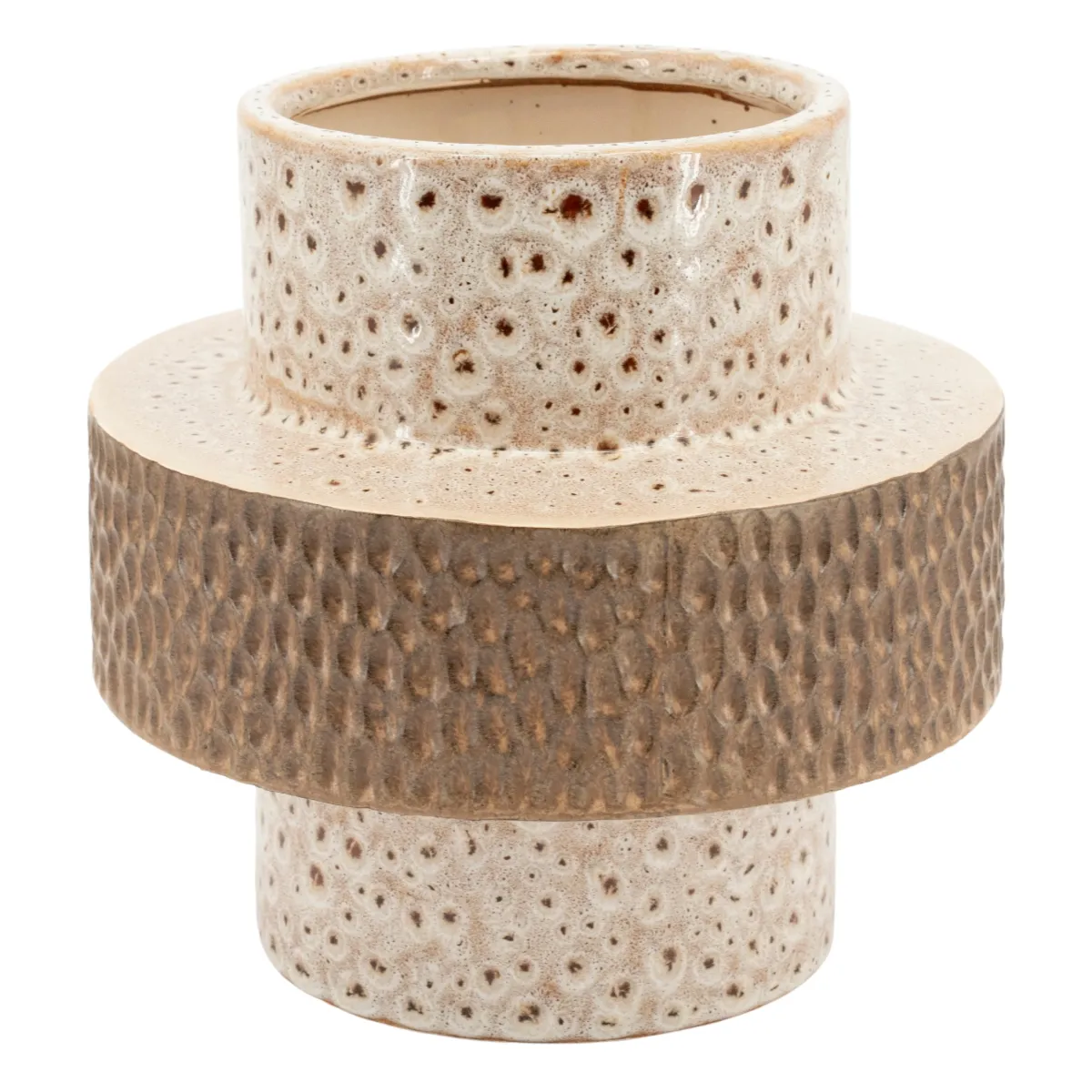 Nadir small 23,5x23,5x23 cm Leirtøy Brun